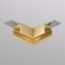 Denkirs TR5731-SB Угловой элемент для трека SHINE BASE 90° потолок-потолок, сатинированная латунь, алюминий