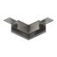 Denkirs TR5731-DN Угловой элемент для трека SHINE BASE 90° потолок-потолок, темный никель, алюминий, изображение 2