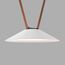 Denkirs DK5564-WH+BK Cветильник для трека-ремня Belty, серия Flow, со светодиодом, D300*H71мм, 48V DC, 20W, RA90, 120°, 4000K, IP20, белый с черным, алюминий