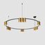 Denkirs DK4067-BK+SG Подвесной светильник ORBIT, IP20, 15xGU10 LED, до 15 Вт, черный + сатинированное золото, алюминий