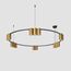 Denkirs DK4067-BK+SG Подвесной светильник ORBIT, IP20, 15xGU10 LED, до 15 Вт, черный + сатинированное золото, алюминий, изображение 2