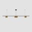 Denkirs DK4063-BK+SG Подвесной светильник ORBIT, IP20, 7xGU10 LED до 15 Вт, черный + сатинированное золото, алюминий, изображение 2