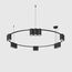 Denkirs DK4067-BK Подвесной светильник ORBIT, IP20, 15xGU10 LED до 15 Вт, черный матовый, алюминий