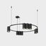 Denkirs DK4065-BK Подвесной светильник ORBIT, IP20, 10xGU10 LED до 15 Вт, черный матовый, алюминий