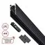 NOVOTECH 135093 SHINO NT20 054 черный Низковольтный шинопровод 2м (токопровод и заглушки в комплекте) IP20 48V FLUM