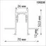 NOVOTECH 135230 SHINO NT23 060 черный Шинопровод для встраиваемого монтажа в ГКЛ (заглушки 2шт, прямые соединители 2шт, крышка из пластика) IP20 48V FLUM, изображение 2