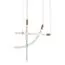 Delight Collection OB2412-3 gold/clear Подвесной светильник
