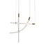 Delight Collection OB2412-3 gold/clear Подвесной светильник