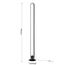 F-Promo 4220-1F, напольный светильник, D200xH1535, LEDx62W, 4960LM, 4000K, included, switch, изображение 3