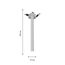 Favourite 2233-1U, врезной светильник, D75xH330, cutout:D65, 1xLEDx5W, 400LM, 4000K, included, изображение 2