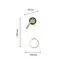 F-Promo 4174-2W, настенный светильник, D90xW230xH500, LEDx10W + 1xLEDx3W, 585LM, 4000K, included, switch, изображение 3
