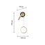 F-Promo 4174-2W, настенный светильник, D90xW230xH500, LEDx10W + 1xLEDx3W, 585LM, 4000K, included, switch, изображение 3