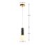 Favourite 2749-1P, подвес, D100xH240/1765, 1xG9LEDx5W, 400LM, 3000K, included, изображение 3