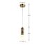 Favourite 2750-1P, подвес, D100xH240/1765, 1xG9LEDx5W, 400LM, 3000K, included, изображение 3