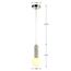 Favourite 2751-1P, подвес, D100xH240/1765, 1xG9LEDx5W, 400LM, 3000K, included, изображение 3