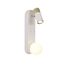 F-Promo 4172-2W, настенный светильник, D160xW120xH340, 1xG9LEDx10W, excluded + LEDx3W, 157LM, 4000K, included, switch