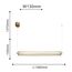 Favourite 4190-1P, подвес, D130xH1400/2700 + L1360xW130xH300/1500, LEDx33W, 2805LM, 4000K, included, изображение 5
