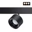 NOVOTECH 358980 SHINO NT22 071 черный Трековый светильник для низковольного шинопровода с переключ. цв. температуры IP20 LED 3000К\4000К\6000К 12W вниз + 3W вв