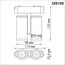 NOVOTECH 359108 SHINO NT23 051 черный Трековый светильник для низков. шинопровода IP20 LED 4000K 2*8W 48V 1360Лм SMAL, изображение 2