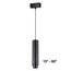 NOVOTECH 358532 SHINO NT21 083 черный Трековый светильник для низковольного шинопровода, длина провода 1м IP20 LED 4000K 15W 48V KIT