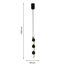 F-Promo 4601-1P, подвес, D70xH500/1200, 6xLEDx2W, 1080LM, 3000K, included, изображение 3
