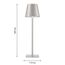 F-Promo 4617-1T, настольный светильник, D110xH380, LEDx3.5W, 265LM, 4000K, included, touch dimmer, изображение 3
