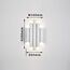 Favourite 4126-2W, настенный светильник, D65xW160xH300, 2xLEDx9W, 1700LM, 4000K, included, изображение 3
