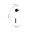 F-Promo 4175-2W, настенный светильник, D100xW120xH600, 1xGU10LEDx10W, excluded + LEDx3W, 135LM, 4000K, included, switch, изображение 3