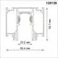 NOVOTECH 135130 NT21 058 белый Шинопровод для монтажа в натяжной потолок 2м 48V FLUM, изображение 2