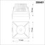 NOVOTECH 358481 SPOT NT21 284 черный Светильник встраиваемый IP44 LED 3000K 10W 100-265V METIS, изображение 2