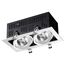 NOVOTECH 358441 SPOT NT20 288 бел/черн Встраиваемый карданный светильник IP20 LED 4000К 2*24W 100-265V GESSO