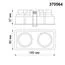 NOVOTECH 370564 SPOT NT19 320 белый Встраиваемый светильник IP20 GU10 2*50W 220-240V CLOUD, изображение 2