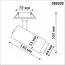 NOVOTECH 359220 SPOT NT23 267 черный Светильник встраиваемый с перекл. цв. температуры, мощности IP20 LED 3000К\4000К\6000К 5W/9W/13W 220V NAIL, изображение 2
