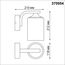 NOVOTECH 370954 STREET NT23 356 черный Светильник ландшафтный IP54 E27 max 60W 220-240V NAMI, изображение 2