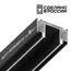 NOVOTECH 135189 NT23 136 черный Интрудер (профиль) для встраивания трёхфазного трека в натяжной потолок, 2м IP20