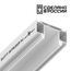 NOVOTECH 135190 NT23 136 белый Интрудер (профиль) для встраивания трёхфазного трека в натяжной потолок, 2м IP20