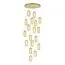 ST LUCE SL6506.203.18 Светильник подвесной ST-Luce Золотистый/Золотистый, Прозрачный LED 18*9W 3000K
