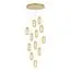 ST LUCE SL6506.203.12 Светильник подвесной ST-Luce Золотистый/Золотистый, Прозрачный LED 12*9W 3000K