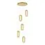 ST LUCE SL6506.203.05 Светильник подвесной ST-Luce Золотистый/Золотистый, Прозрачный LED 5*9W 3000K