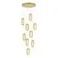 ST LUCE SL6506.203.09 Светильник подвесной ST-Luce Золотистый/Золотистый, Прозрачный LED 9*9W 3000K