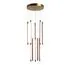 ST LUCE SL6225.303.10 Светильник подвесной ST-Luce Латунь/Терракотовый, Белый LED 10*6,5W 3000K, изображение 2