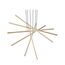 ST LUCE SL394.223.06 Светильник подвесной ST-Luce Матовое золото/Белый LED 6*16,6W 4000K, изображение 3