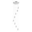 ST LUCE SL6114.103.08 Светильник подвесной ST-Luce Хром/Прозрачный LED 8*3W 3000K