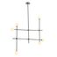 ST LUCE SL429.403.06 Светильник подвесной ST-Luce Черный, Золото/Белый G9 6*5W