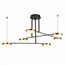 ST LUCE SL1605.403.06 Светильник подвесной ST-Luce Черный/Латунь, Белый LED 6*7,5W 3000K