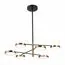 ST LUCE SL1605.413.06 Светильник подвесной ST-Luce Черный/Латунь, Белый LED 6*7,5W 3000K