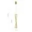 ST LUCE SL6205.303.01 Светильник подвесной ST-Luce Латунь/Прозрачный LED 1*11W 4000K, изображение 6