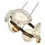 ST LUCE SL6018.203.48 Светильник подвесной ST-Luce Черный/Золотистый LED 1*48W 4000K, изображение 2