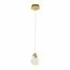 ST LUCE SL6104.203.01 Подвес ST-Luce Золотистый/Прозрачный,С пузырьками воздуха LED 1*3W 3000K