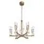 ST LUCE SL815.203.06 Люстра подвесная ST-Luce Матовое золото/Матовое золото, Прозрачный LED 6*8W 4000K, изображение 2